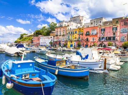 Capri town on the Amalfi Coast, Italy