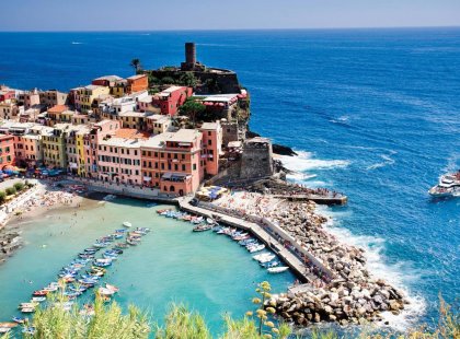 Cinque Terre coast view, Italy