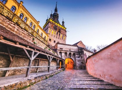 Sighisoara, Transylvania, Romania with it's famous medieval fortified city