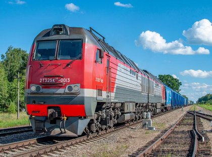 RZD train in Russia