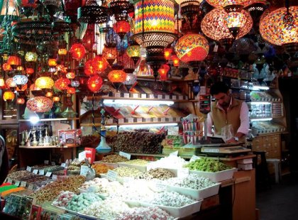 Bazar lights, Turkey