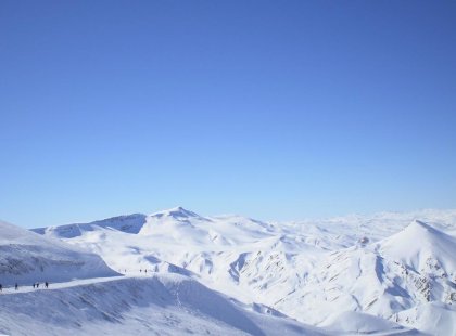 Turkey, Erzurum Mountains, snow