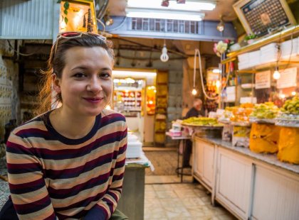Israel jerusalem traveller market street food