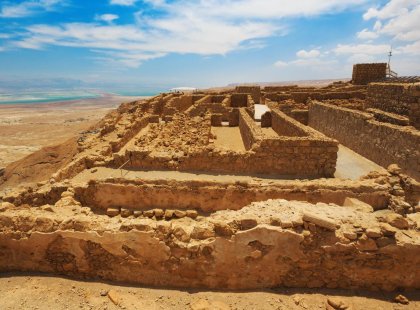 Israel masada ruins of fortress