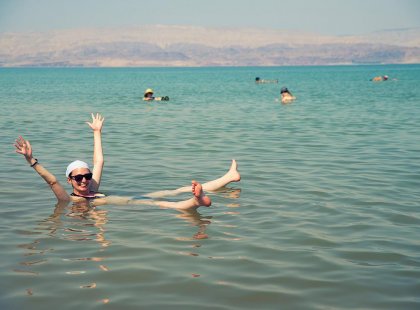 Relax in the Dead Sea, Jordan