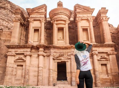 Jordan Petra traveller behind
