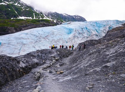 USA, Alaska, Seward, glacier group hike