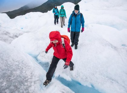 Trekking across Perito Moreno Glacier in Patagonia with Intrepid Travel