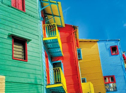 Colourful buildings, Buenos Aires