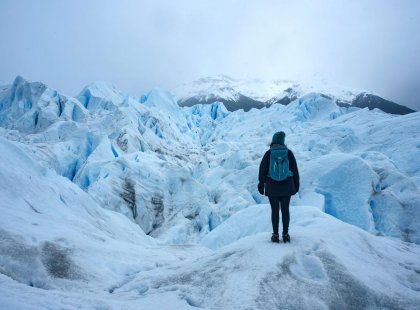 Traveller in Patagonian Wilderness
