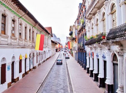 street in Cuenca, Ecuador