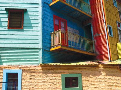 colourful homes in buenos aires