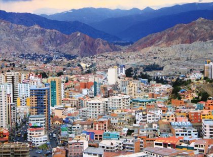 la paz city view, bolivia