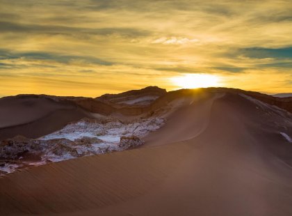 Sunset at Moon Valley, Atacama desert, Chile