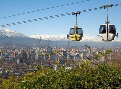 ride the cable cars in Santiago