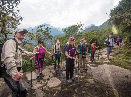 Group of hikers, Inca Trail, Peru