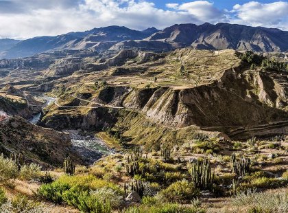 View of Colca Canyon landscape, Peru