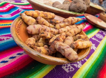 Sample a traditional helping of Peruvian potatoes