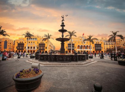 Main square in Lima, Peru