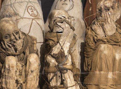 Explore the Leymebamba museum and their displays of ancient mummies.