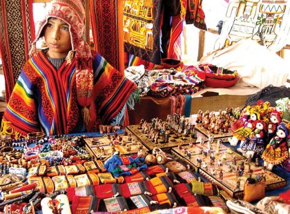 Cuzco street vendor in Peru