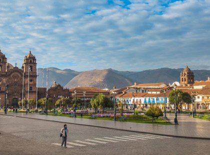 Early morning in downtown Cusco, Peru
