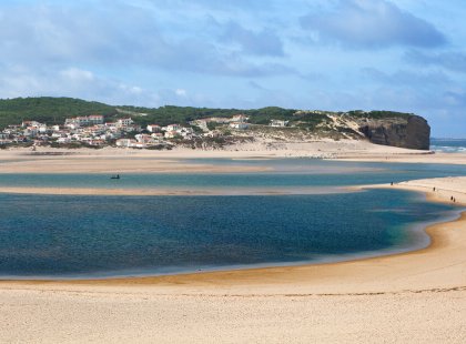 We stay two nights in a small village overlooking the calm waters of the Obidos Lagoon connected to the wild Atlantic Ocean.  It is the largest saltwater lagoon in Portugal with inland waters providing a sheltered environment for a variety of wildlife.