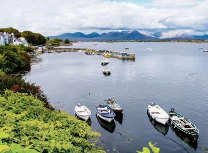 Spend a day hiking along the pristine beaches of Connemara ending with a stop in Roundstone, one of the oldest fishing villages on the west coast.