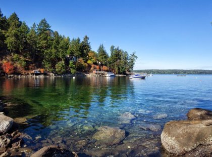 Time to reflect on your journey among the many quiet inlets like Southey Point on Salt Spring Island.