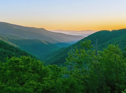 Old growth forests and panoramic views await in Great Smoky Mountains National Park.