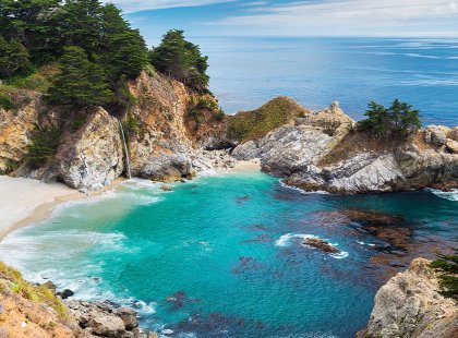 A myriad of unique California beaches along the route will surprise and delight every cyclist.