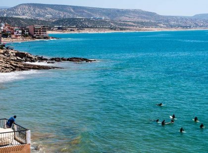 Take a surfing lesson in Taghazout, Morocco