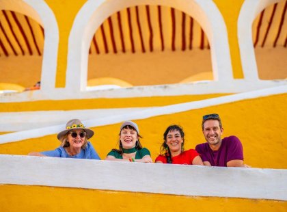 Visit the colourful town of Izamal in Mexico