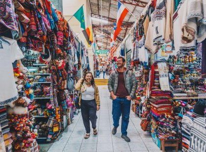 Spend some time shopping for local crafts in Cusco.