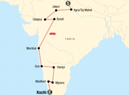 Delhi to Kochi by Rail