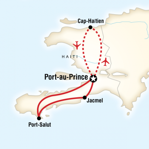Highlights of Haiti - Tour Map