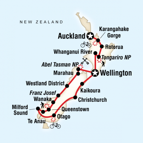 New Zealand Multisport - Tour Map