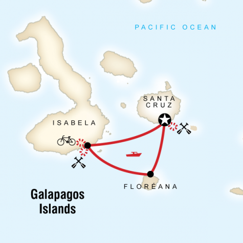 Galápagos Multisport - Tour Map