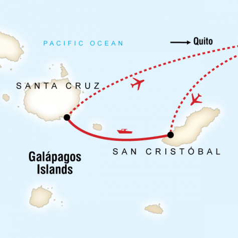 Family Land Galápagos — Multi-Activities - Tour Map