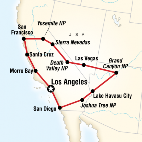 Best of the West - Tour Map