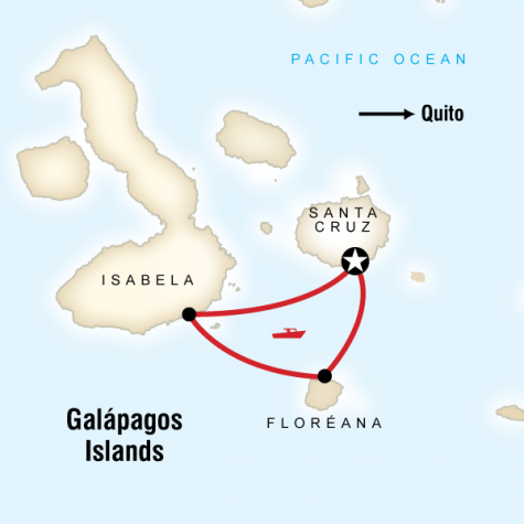 Galápagos Island Hopping - Tour Map
