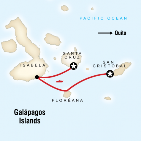Galápagos Express - Tour Map