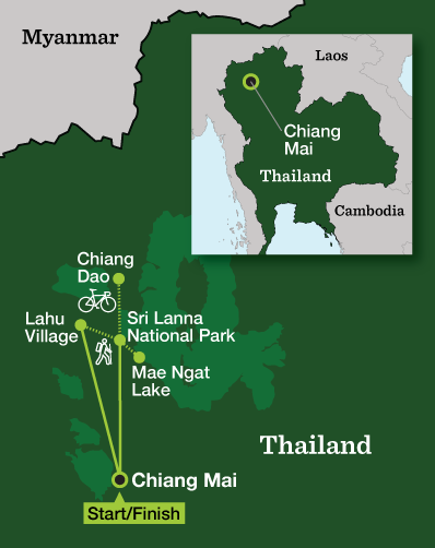 Thailand Multisport - Tour Map