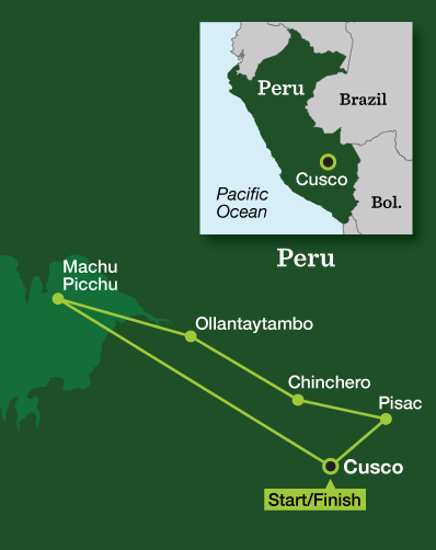 Machu Picchu Explorer - Tour Map