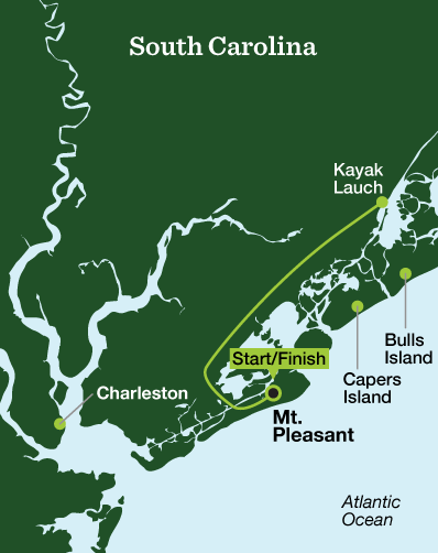 Coastal Carolina Women's Sea Kayaking - Tour Map