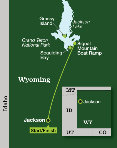 Grand Teton Kayaking - Tour Map