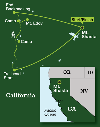 Pacific Crest Trail Backpacking - Tour Map
