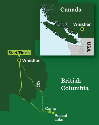 Whistler Backpacking - Tour Map