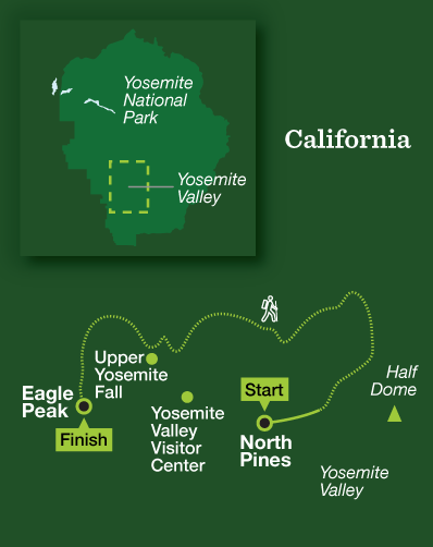 Yosemite Backpacking – Classic Yosemite - Tour Map
