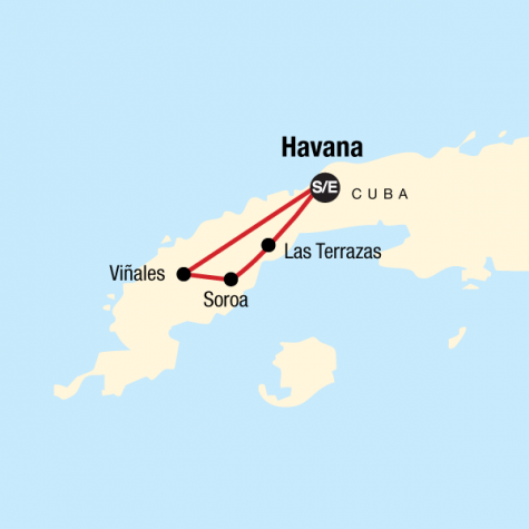 Cuba Libre - Tour Map